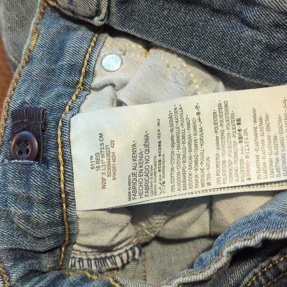 Levi's Boy's Performance 511 Slim Blue Jeans Sz 18 (boy) - Picture 5 of 5